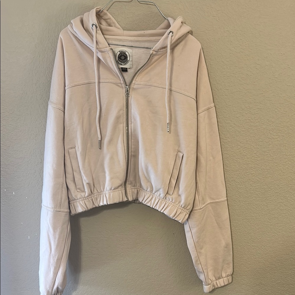 Ashley By 26 International Cream Bomber Jacket